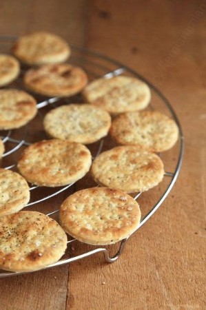 Biscuit apéro fromage/fleur de sel  (~100 gr)