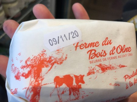 Beurre salé Ferme du bois d'Olne  (* 250gr)